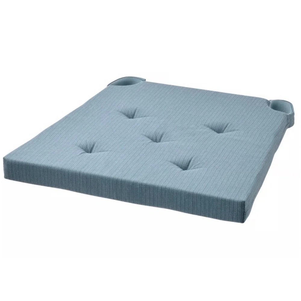 4x IKEA JUSTINA Chair Pad, Gray-Blue, 17/14x16x2